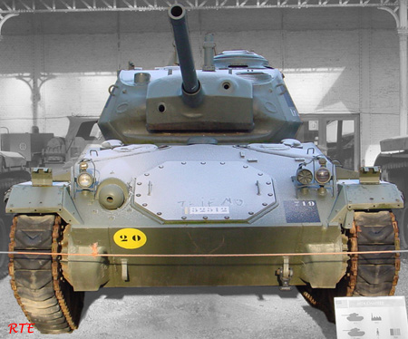 M24 Chaffee, Light Tank, Brussel.