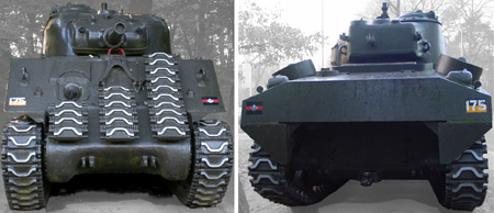 howitzer tank M4(105) in Ede