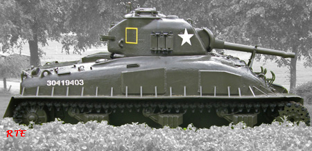 M4A1-E9,Sherman II, Hoogerheide (NL).