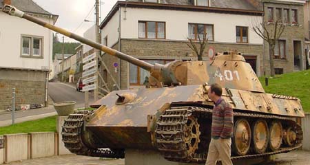 Panzer V Ausf. G  ( Panther tank ), Houfalize (B).