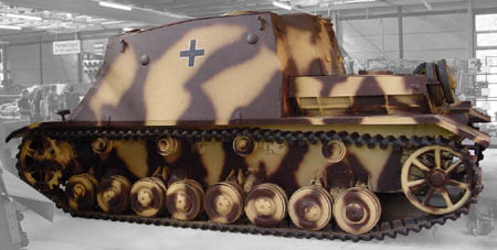 Sturmpanzer IV, Sd. Kfz. 166, Brummbär in Munster (D).