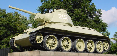 Medium Tank T34-76a, Berlijn (D).