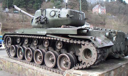 Medium Tank M46 Patton, La Roche en Ardenne, Belgium.