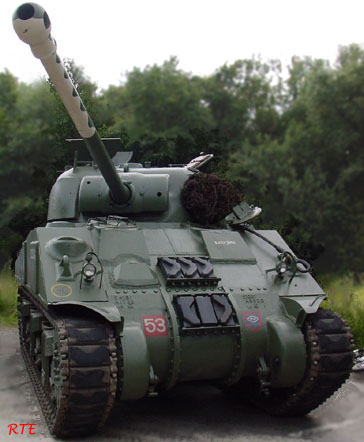 Britse Sherman Vc Firefly in Ursel (GB).