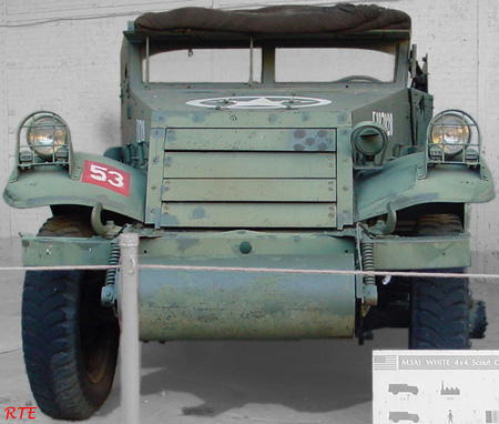 M3A1 White 4x4 scout car.